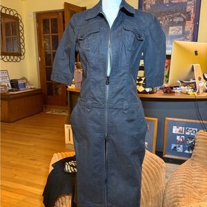 A/X Armani Exchange Black Jean Dress